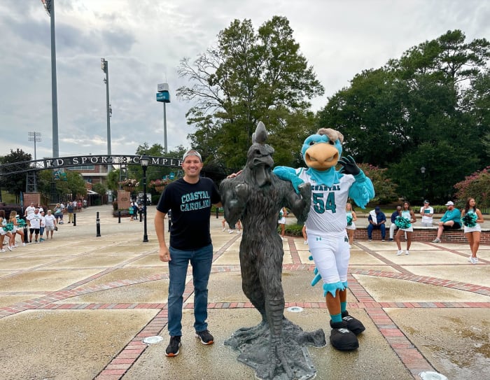 Andrew Bauhs of College Football Tour visited Coastal Carolina in Week 4. Brooks Stadium became No. 102 on his quest to experience game day at all 134 FBS venues.